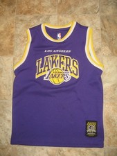LOS ANGELES LAKERS OFFICIAL NBA STICHED SEWN ON PATCHES JERSEY BOY'S 10-12
