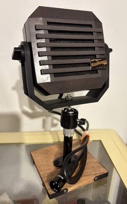 Custom 1 Of A Kind Dynamic Marconi Style Microphone W/ Stand...WORKS...PLZ READ!