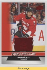 2023 Team Canada Juniors Pride of the Program Red Foil Joshua Roy #80 READ 16uw