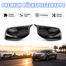 Schwarz F�r BMW 5er E60 E61 E63 E64 Spiegelkappe MP Austausch Sport Spiegel