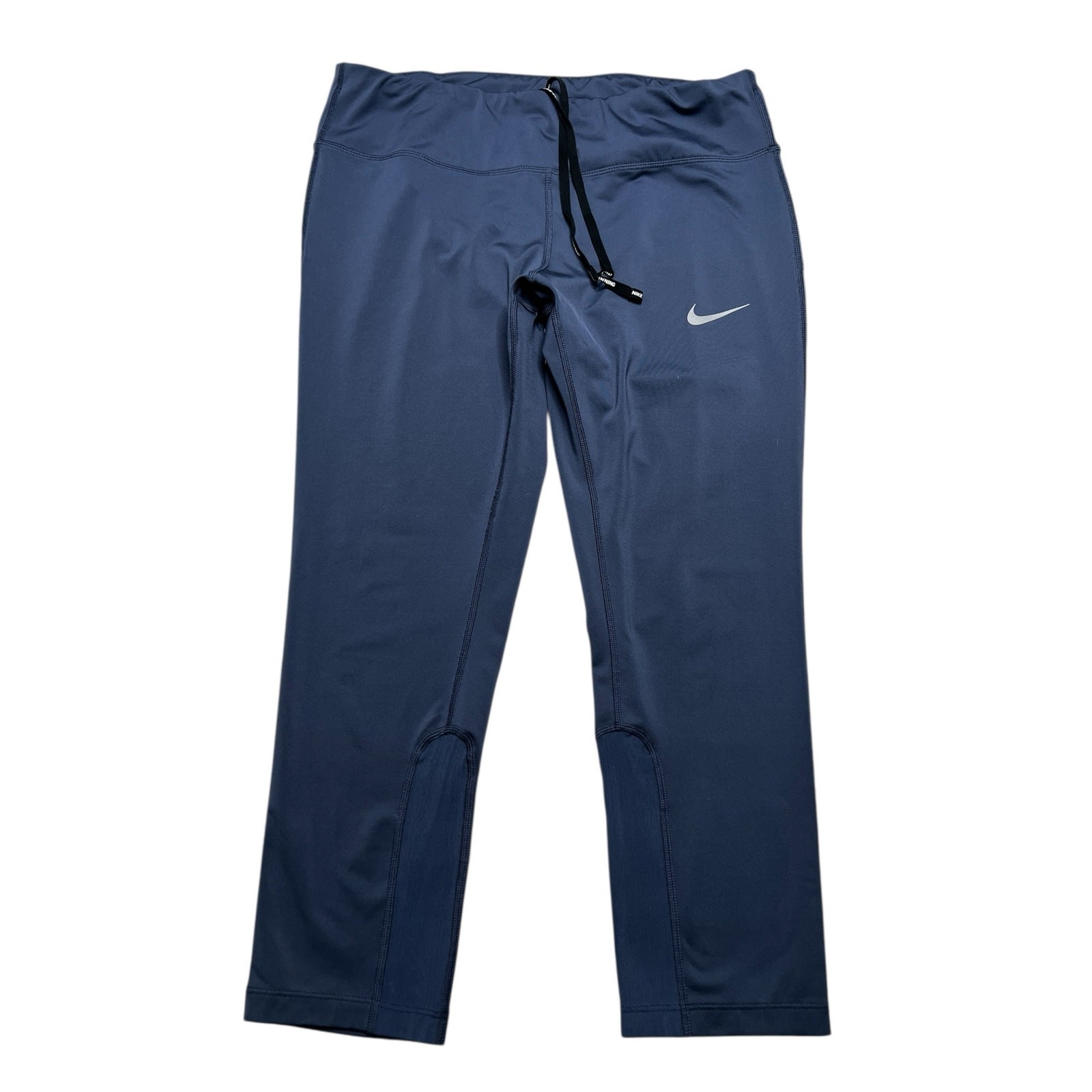 Nike Dri Fit Women’s Running Leggings Pants Navy Blue Sz Large / gym / workout