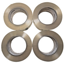 4-Pack Clear Packing Tape Rolls - 1.88" Wide - 109 Yard 300 Ft Per Roll