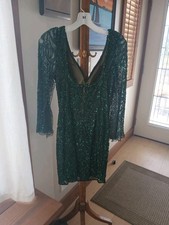 Beautiful Sequenced Emerald Green Evening Dress