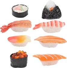 Fake Sushi 8Pcs Artificial Food Realistic Onigiri Dessert Simulation Sushi Model
