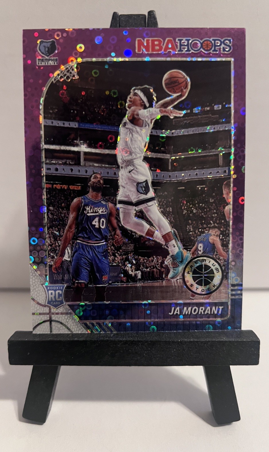 Purple Disco Prizm (RC) 2019-20 Panini NBA Hoops Premium- Ja Morant #259