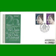 UK FDC Royal Silver Wedding Commemorative Post Office First Day Cover 20.11.1972