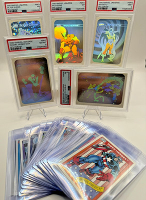1990 Marvel Universe Complete Set w/ PSA Holograms