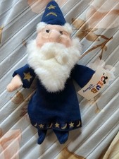 Club Disney Merlin Wizard Beanie Bean Bag Plush 8" Vintage NWT