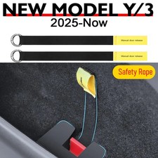 Rear Door Emergency Release Pull Cord for Tesla Model 3/Y Juniper 2025–2026