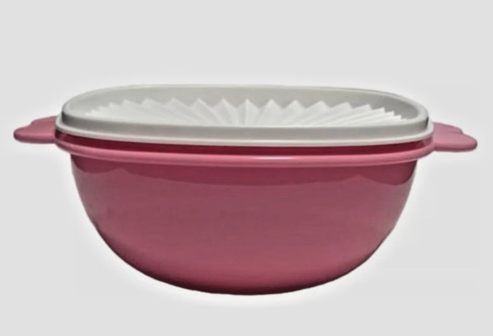 Tigela Tupperware Vintage Rosa Servalier 1,4L EASY-LOCK #2511A-1 💖🥣✨ - Imagem 3 de 3