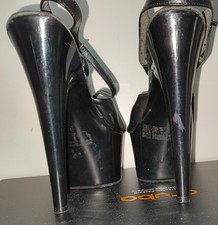 Pleaser XXX High Heels schwarz - hoher Absatz - Gr. US 8
