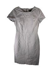 Banana Republic Womans Sheath Dress 10 greige brown gray office career capsule