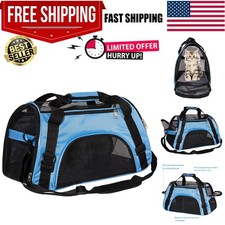 Pet Carrier Cat Cattier Soft-Sided Carriers for Small Medium Cats Dogs Puppie...