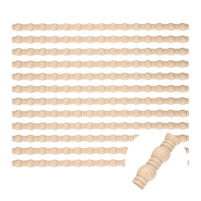12-tlg. 15,75'' Deko-Holzleiste für Molding (unbearbeitet, 3D-Profil)
