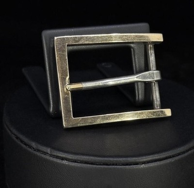 1999 Douglas Magnus 14K Gold & Sterling Belt Buckle