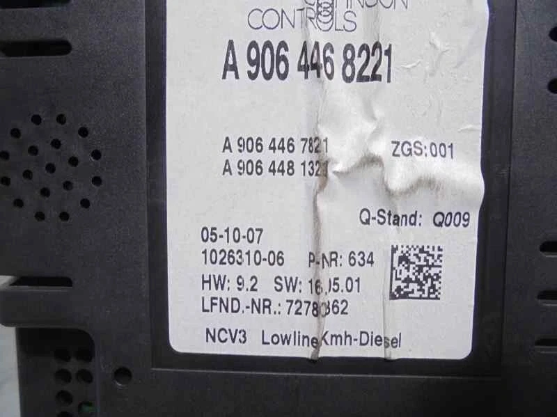 A9064468221 cuadro de instrumentos para MERCEDES-BENZ SPRINTER II CAJA CERRADA - Imagen 3 de 4