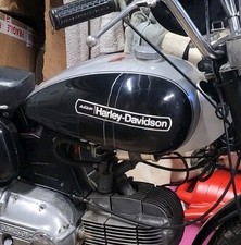 Serbatoio benzina Harley Davidson Aermacchi Sprint 250 ss 1967, adesivi sbagliati.