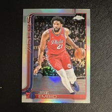 🔥🔥🔥 2025-26 Topps Chrome Joel Embiid #149 Philadelphia 76ers Refractor 