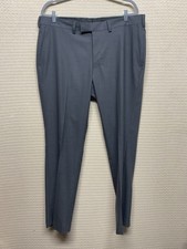 Nordstrom Rack Dress Pants Mens 39W 30L Trim Fit Gray Microcheck Tuxedo Formal