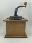 Vintage Wooden Coffee Grinder w/ Cast Iron Top Hand Crank — photo 3