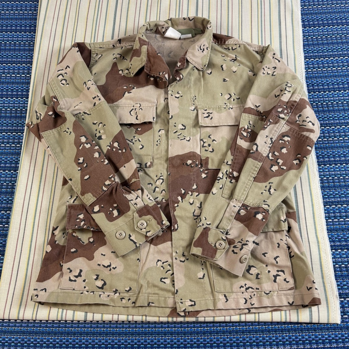 Propper Shirt Mens Medium Beige Desert Chocolate Chip Camo BDU
