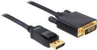 Delock Displayport Kabel DP -> DVI(24+1) Stecker/Stecker 1.M Schwarz