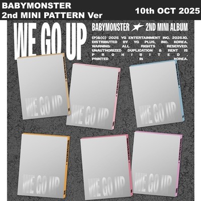 BABYMONSTER WE GO UP 2nd MINI ALBUM PATTERN Ver 7SET CD+Photobook+Photocard+Etc