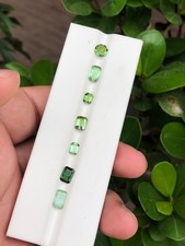 Natural Green Tourmaline Parcel 4.95 Ct Mixed Cut Loose Gemstone Lot