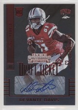 2015 Contenders Draft Picks College Ticket Red Foil Devante Davis #176 Auto 1o3
