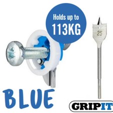 GripIt Heavy Duty Plasterboard Fixings TV hanging Tv Mounting Kit Shelf Mirror b