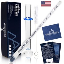 Hydrometer Alcohol Meter Test Kit Distilled Alcohol AmericanMade 0200 Proof P...