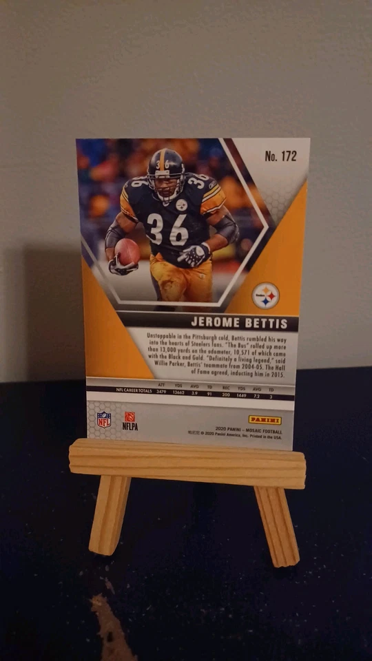 1998 Leaf Rookies & Stars #262 Jerome Bettis PT Pittsburgh Steelers Football - Image 4 of 4