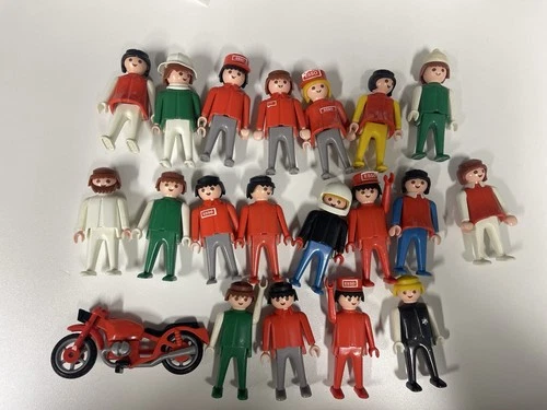 VTG playmobil 1974 toy figure geobra lot of 19 men women assorted