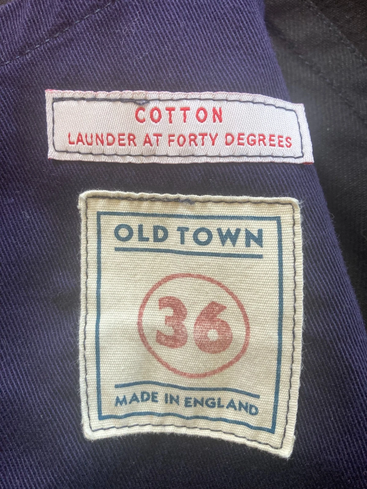 Old Town--Stanley Jacket--Made in England--Size 36 in Navy image 3