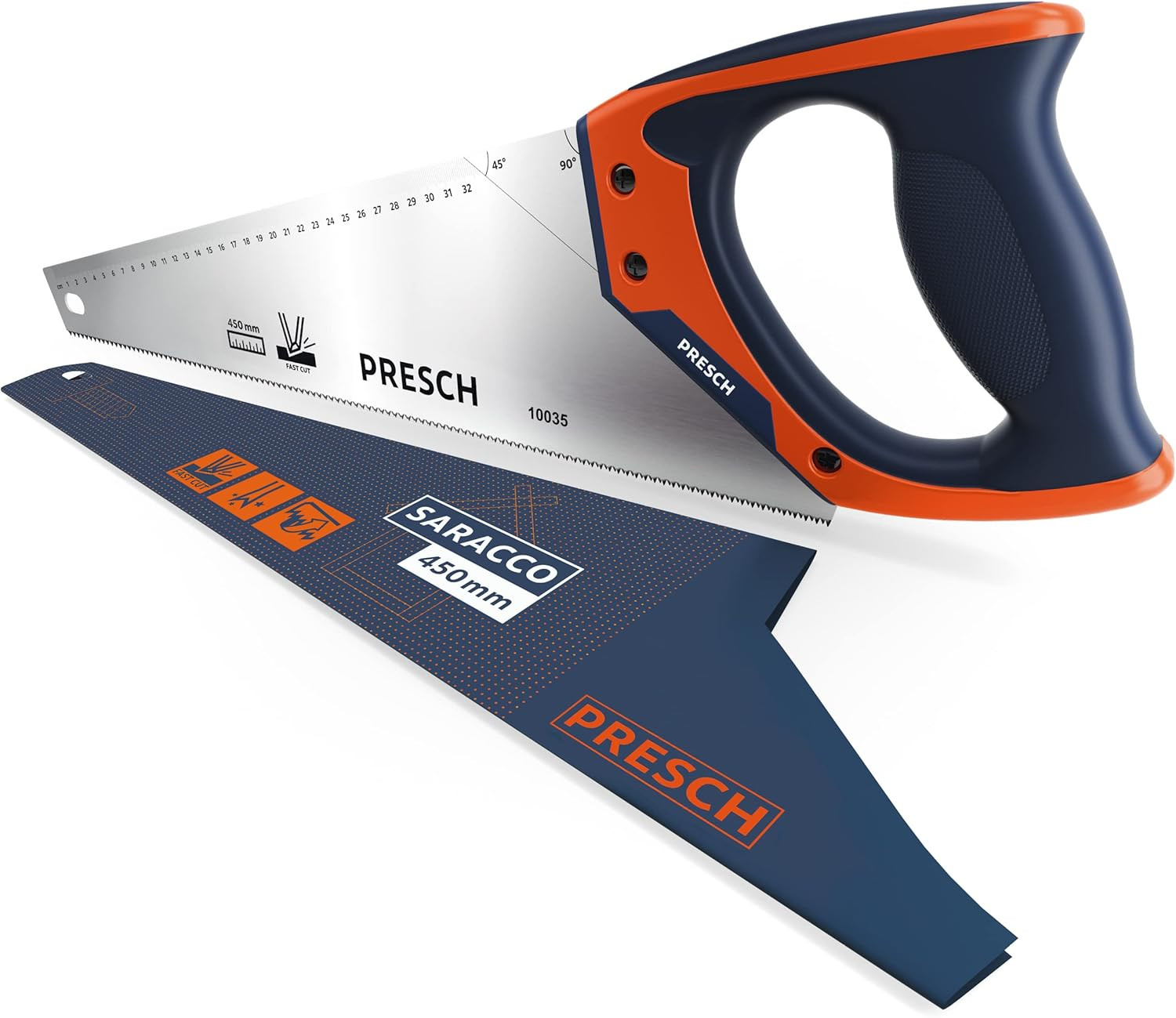 Saracco 450 mm Professionale con Battuta 45°/90° - Segaccio Legno
