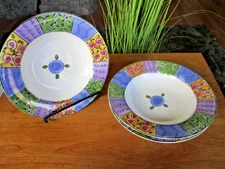 Sango The Sweet Shoppe Rimmed Soup Pasta Bowls 8.75"  Sue Zipkin