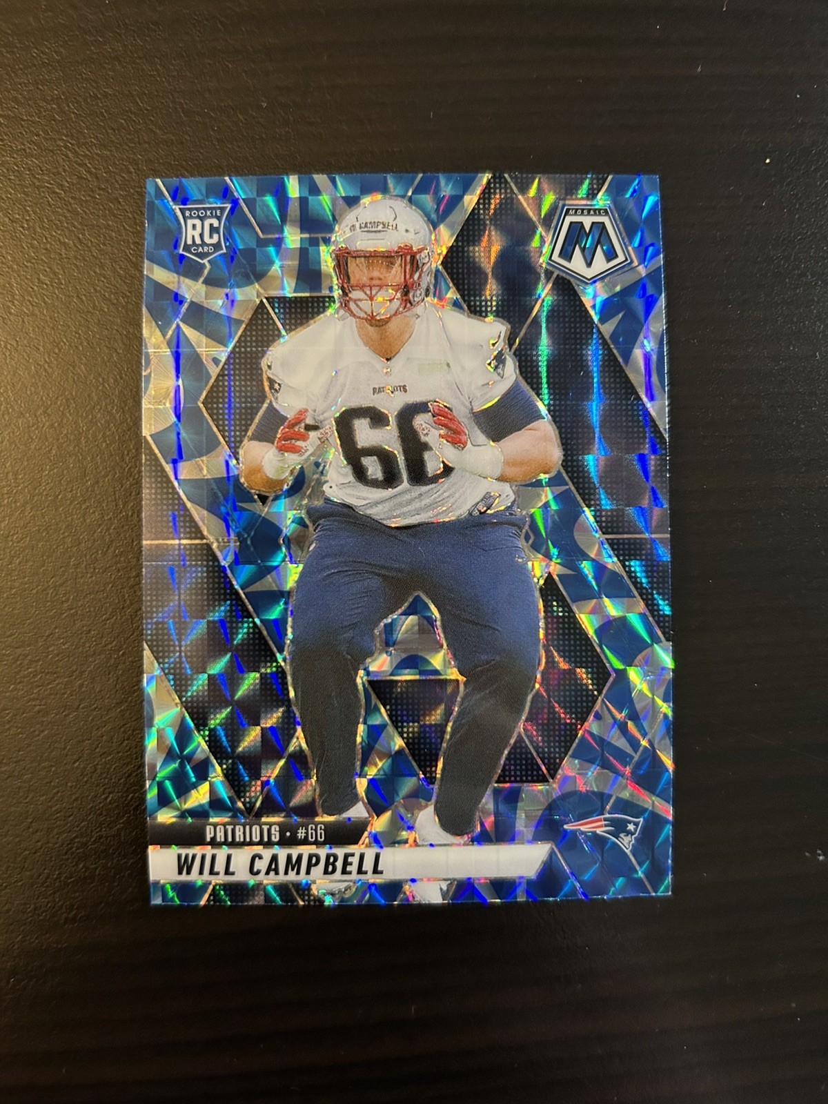 2025 Panini Mosaic #378 Will Campbell Mosaic reactive Blue prizm