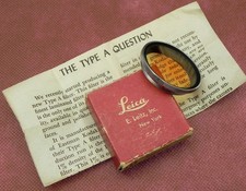 Leica E.Leitz N.Y. Chrome Rim A Filter for Summitar ............. LN