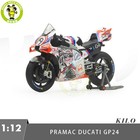 1/12 Kiloworks Pramac Ducati GP24 MOTOGP 2024 Catalan Diecast Motorcycle Model