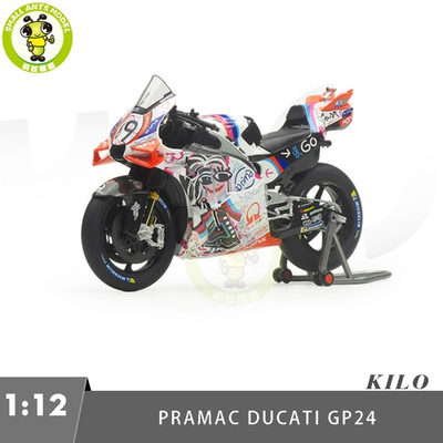 #ad #ad 1 12 Kiloworks Pramac Ducati GP24 MOTOGP 2024 Catalan Diecast Motorcycle Model $56.99