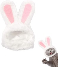 XIMISHOP Cute Costume Bunny Rabbit Hat with Ears for Cats & Small Dogs Party Cos