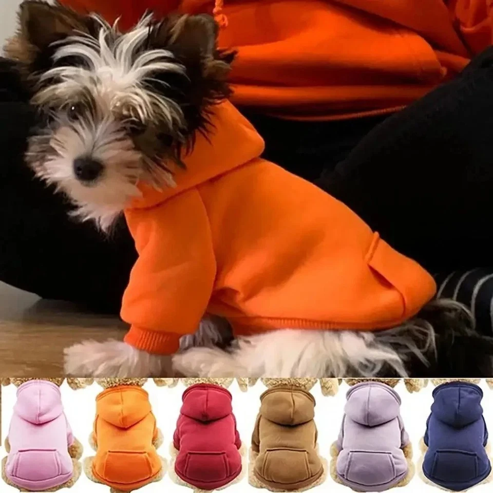 Invierno Perro Sudadera con Capucha Chaqueta Cálida Mascota Abrigo Cachorro Ropa para Perros Pequeños Medianos Foto 2 de 4