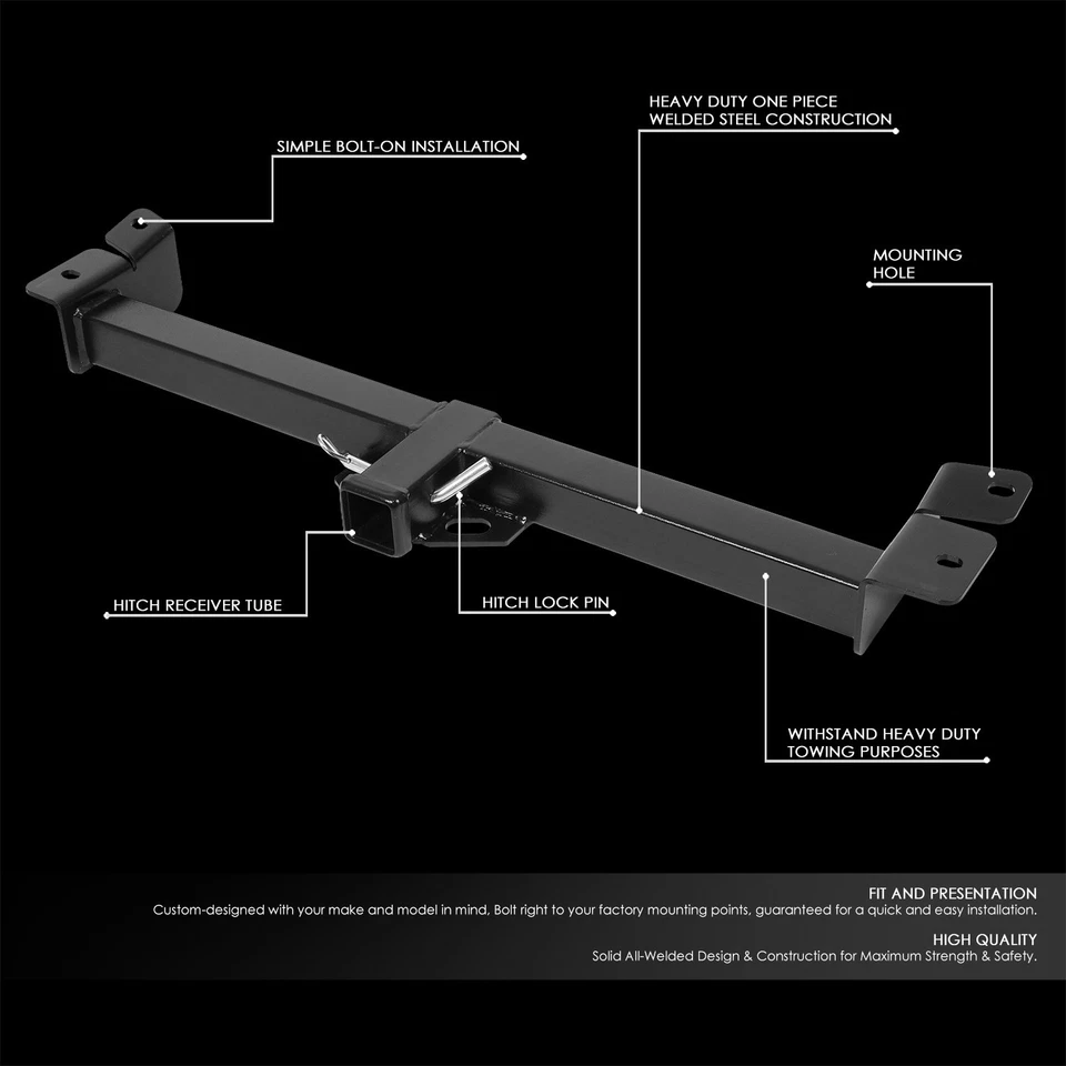 Receptor de enganche de remolque parachoques trasero clase 3 de 2" para Jeep Wrangler TJ 1997-2006 Foto 2 de 4