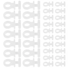  500 Pcs Plastic Curtain Track Sliders Hooks Bus Rollers Car Rings