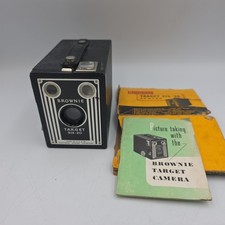 Vintage Eastman Kodak Brownie Target Six-20 Box Camera 1941 Art Deco UNTESTED