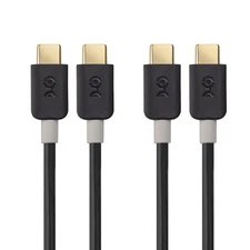 NEW Cable Matters 2-Pack Slim Series Short USB C to USB C Cable with 60W Fast