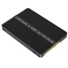 Black M.2 NGFF NVMe SSD to U.2 SFF-8639 2.5 SSD Adapter, Thermal Pad, Convert