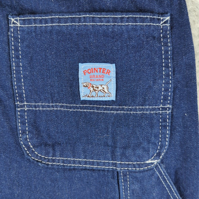 Vintage Pointer Brand Jeans Women 12 L Blue Painter Pant Carpenter