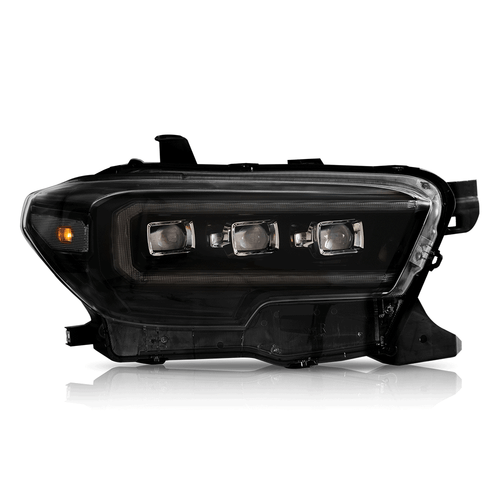 Faros LED con animación para Toyota Tacoma 2016-2023 conjunto de proyector NEGRO - Imagen 3 de 17