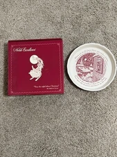 Noble Excellence Twas The Night Before Christmas Pie Dish, 10.5", Stoneware, NIB